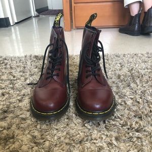 Dr. Marten Red Boots